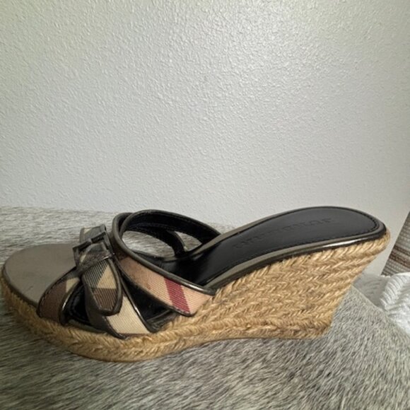 Burberry Nova Check Pattern Canvas Espadrilles - Picture 5 of 5